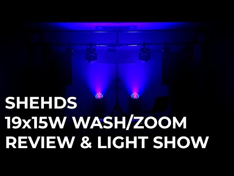 Best Budget Wash Light? | SHEHDS 19x15W Wash/Zoom Unboxing & Review