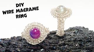 Learn how to make this super cool Intertwining wire macrame ring ⎮ CSLdesigns jewelry tutorial 😃