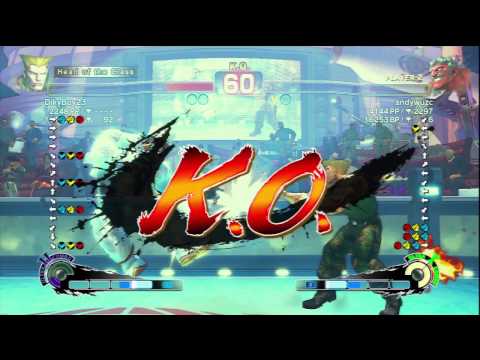 DikyBoy23 [Guile] Vs andywuzc [Hakan] SSF4 AE Online Ranked Matches - PSN