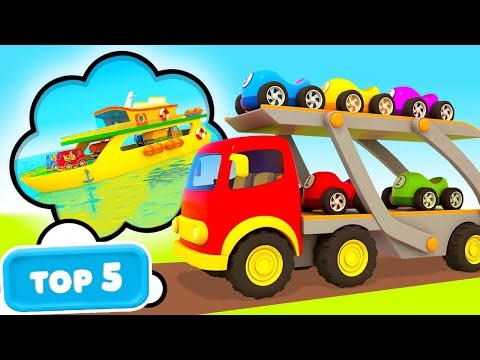 Neue Folgen mit den Helfer Autos. TOP 5 Cartoons. Die Helfer Autos