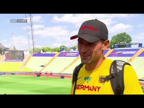 EM München 2022 - ORF Interview Niklas Kaul nach Stabhoch