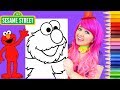 Coloring Elmo Sesame Street Coloring Page Prismacolor Colored Pencils KiMMi THE CLOWN