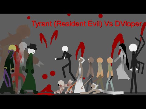 Nemesis and Mr. X vs Granny Family, Slendrina Family, and Twins (Resident Evil vs DVloper)