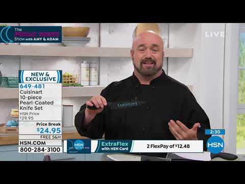 Cuisinart 10piece PearlCoated Knife Set