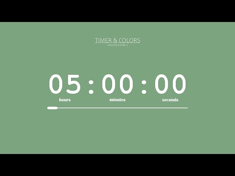 ⏰ 5 Hour Timer / Sweet Green Screen 🌿 / Countdown