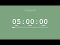 5 Hour Timer Sweet Green Screen Countdown