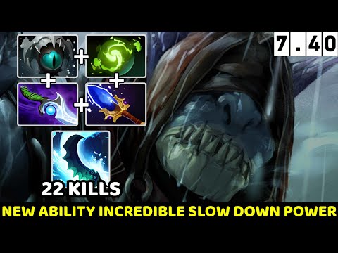 Slark New Meta 7.40 Patch Extraordinary Ability = Saltwater Shiv Penetration Dota2