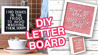 DIY Budget-Friendly Letter Board