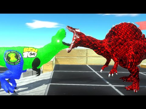 BEN 10 T-REX DEATH CLIMB - Animal Revolt Battle Simulator