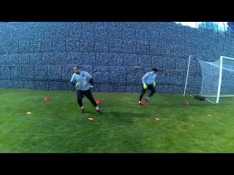 Deslocamento e defesa lateral-Treino de guarda-redes I Treinamento de goleiros I Goalkeepe...