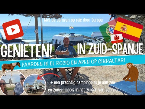 ENJOY SOUTHERN SPAIN! HORSES in EL ROCIO and MONKEYS in GIBRALTAR + A BEAUTIFUL SPOT BY THE SEA! ...