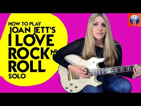 I love Rock and Roll Guitar Lesson - How to Play Joan Jett's I love Rock N' Roll Solo
