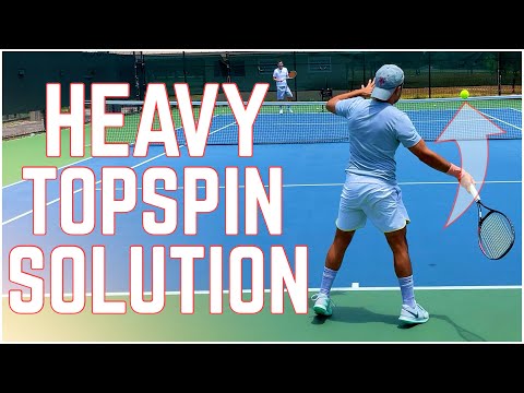How to Deal With High Heavy Topspin | 4.5 NTRP Lesson