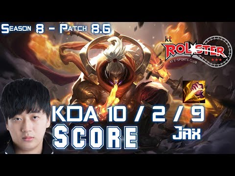 KT Score JAX vs XIN ZHAO Jungle - Patch 8.6 KR Ranked