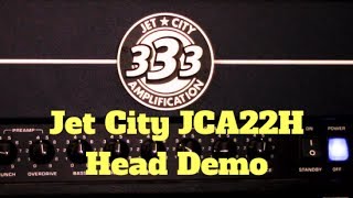 Video thumbnail for Jet City JCA22H High Gain Amp Head Demo by Simon Smith