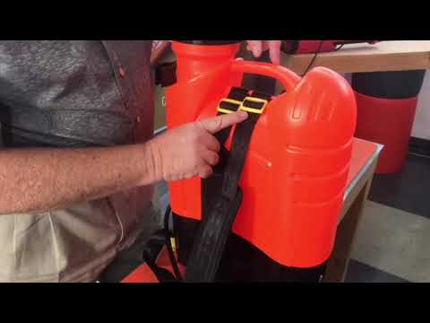 Electrostatic Sprayer: Installing Straps