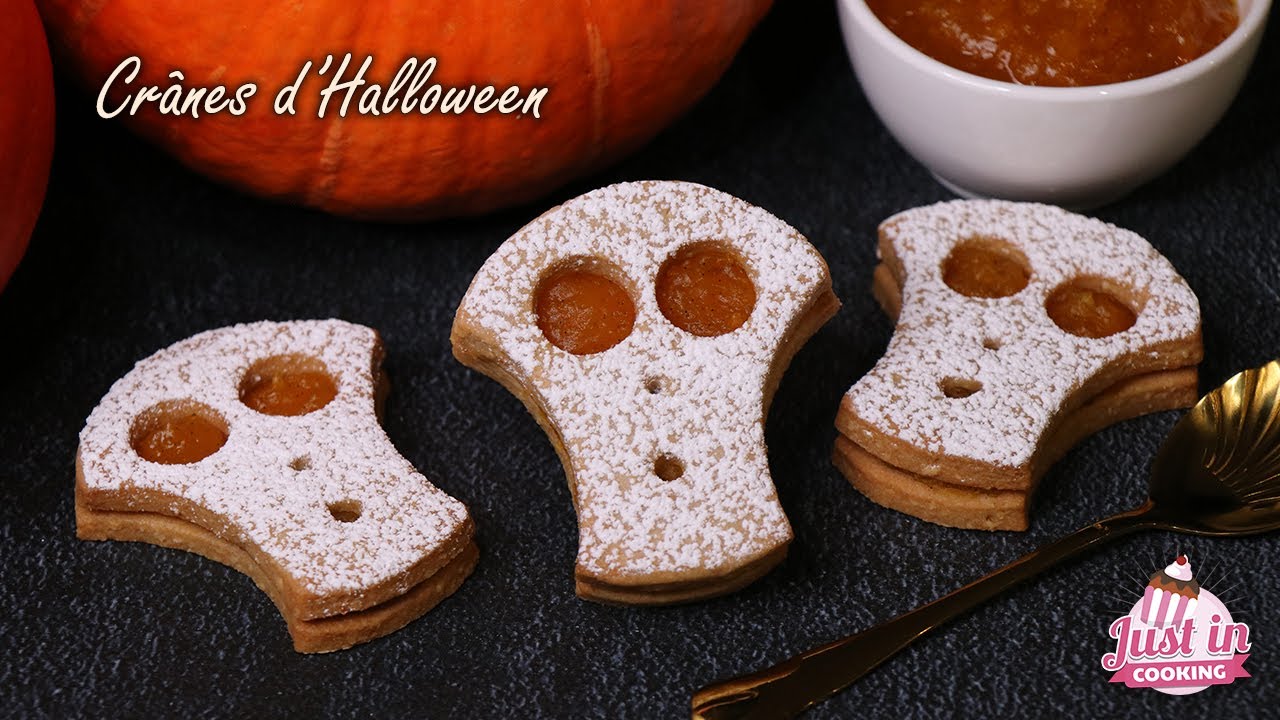 Recette de Biscuits Crânes d’Halloween à la Confiture de Potimarron : Effrayants et Délicieux