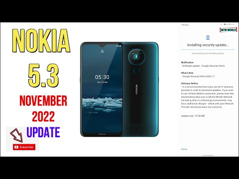 NOKIA 5.3 NOVEMBER 2022 UPDATE | NOKIA 5.3 ANDROID 12 UPDATE |  NOKIA 5.3 LATEST UPDATE