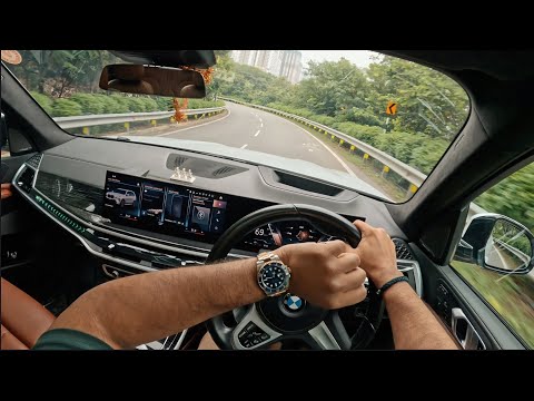 POV- BMW X7 M on Indian Highway(Early Morning)| Highspeed Drive. #bmw #india 
