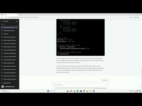 Remove Key And Its Value In Nested Dictionary Using Python