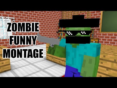 Monster school zombie Funny moments