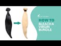 How To Bleach A Virgin Bundle From Natural Black To Blonde