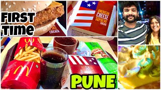 Trying American Cheese Chicken Supreme Burger at McDonald's PUNE | Non Veg Food Tour Review in India