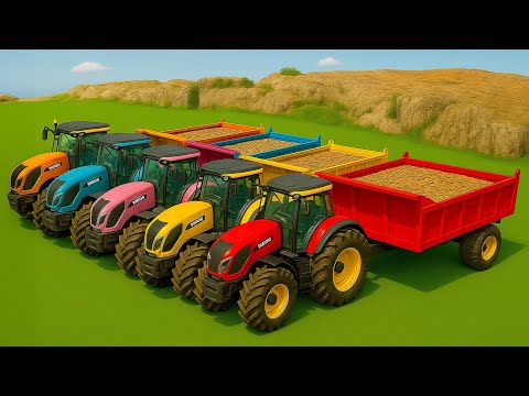 LADEN UND TRANSPORTIEREN VON ZUCKERRÜBEN MIT LANDINI TRAKTOREN - Landwirtschafts Simulator 25