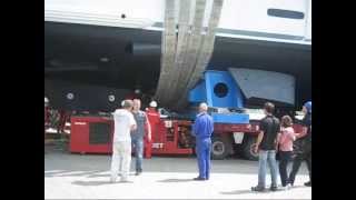 Launching a 204 tons Yachtl ft Dutch Yacht Builders & Mammoet