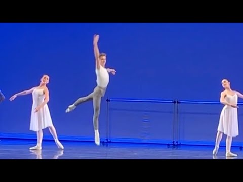 Max Barker dances excerpts from Conservatory, a Bournonville ballet (rehearsal)