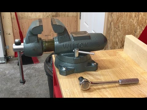 How to mount Wilton bench vise to Milwaukee workbench!