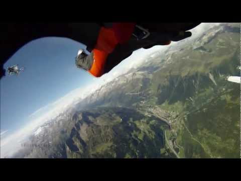 Mountain Gravity 2010 Wingsuit flying over Ambri [HD]