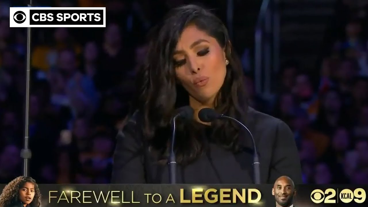 Vanessa Bryant shares powerful, emotional words at Kobe and Gianna Bryant Memorial | CBS Sports HQ - YouTube
