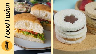 Quick & Easy Egg Mayo Sandwich & Fluffernutter Sandwich Recipes by Food Fusion