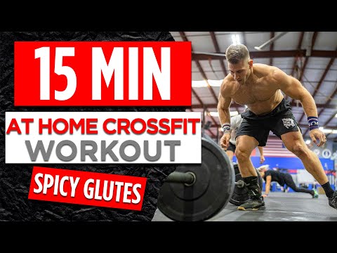 15 Minute SPICY GLUTES At home CrossFit workout (no equipment needed)