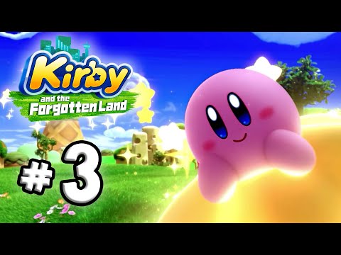 Kirby and the Forgotten Land | Part 3 | Downtown Grassland! | Switch Gameplay Walkthrough