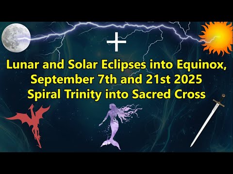 Mond- und Sonnenfinsternisse bis zur Tagundnachtgleiche, 7. und 21. September 2025 Spiralförmige ...