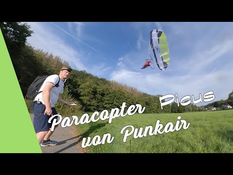 Der kleine Paracopter Picus von Cefics Punkair mit 2 Kanal Einhandfernbedienung