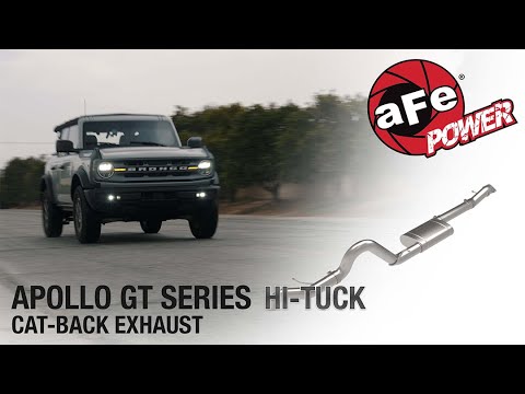 aFe POWER 2021-2025 Ford Bronco V6-2.7L (tt) Apollo GT Series Hi-Tuck Cat-Back Exhaust