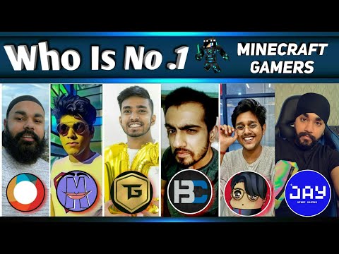 Top 10 Minecraft Gaming Youtuber in India 🇮🇳 | Ft. Techno Gamers, Chapati Hindustani gamer ,