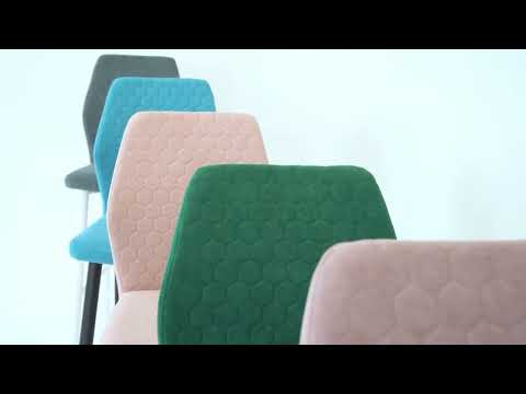 Обеденный стул Кальяри, ноги белые круглые XL (R32)/велюр T170 Бежевый в Архангельске - видео 6