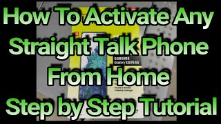 How To Activate Any Straight Talk Walmart Phone From Home Step By Step Tutorial