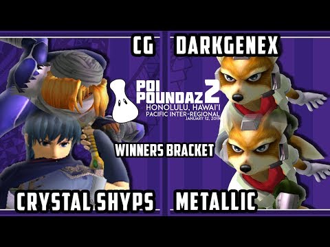 Poi Poundaz 2 - CG & Crystal Shyps Vs. Metallic & DarkGenex - SSBM Doubles Winners Round 1