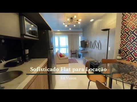 Elegante flat de 1 quarto para locação na região central de Brasília