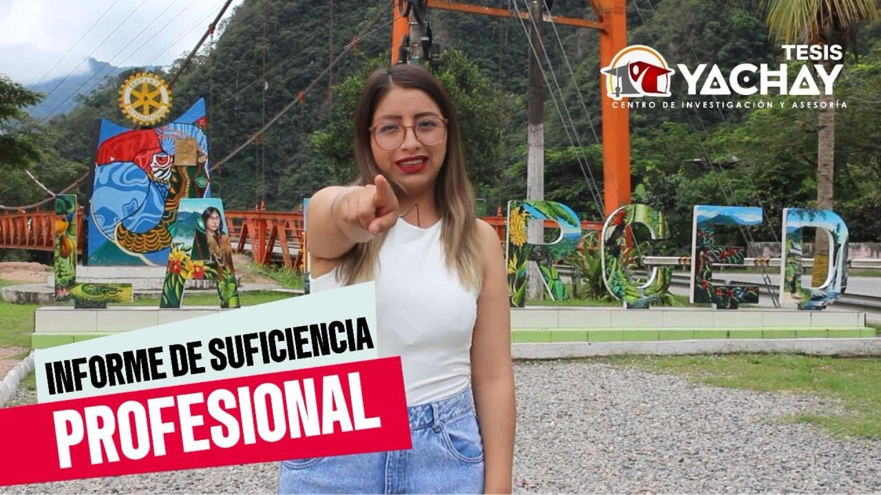 𝗔𝗦𝗘𝗦𝗢𝗥Í𝗔 𝗗𝗘 𝗜𝗡𝗙𝗢𝗥𝗠𝗘 𝗗𝗘 𝗦𝗨𝗙𝗜𝗖𝗜𝗘𝗡𝗖𝗜𝗔 𝗣𝗥𝗢𝗙𝗘𝗦𝗜𝗢𝗡𝗔𝗟