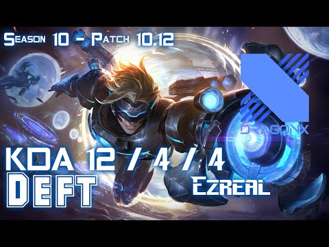 DRX Deft EZREAL vs APHELIOS ADC - Patch 10.12 KR Ranked