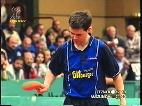 Tischtennis Bundesliga: Steffen Fetzner vs Dmitry Mazunov April 1999