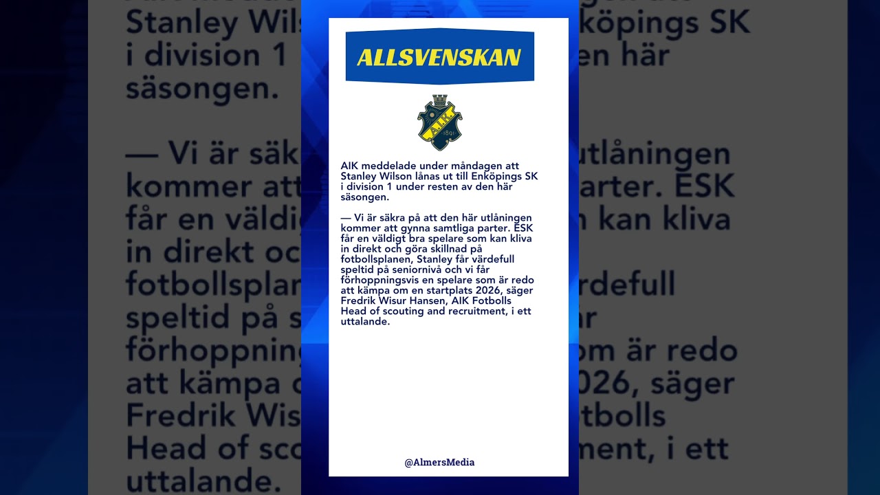#Fotboll #Allsvenskan #AIK