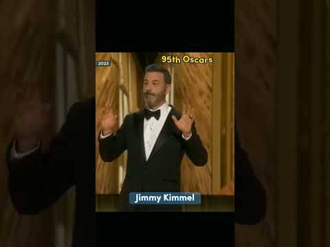 Jimmy Kimmel roasts Will Smith at the 95th Oscars opening.
