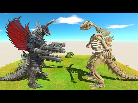 GIGAN FINAL WARS vs GODZILLA SKELETON - Animal Revolt Battle Simulator